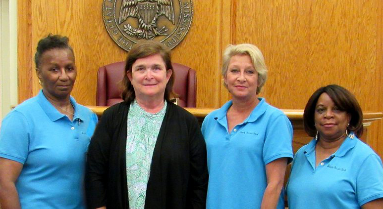 Circuit Clerk Team(left to right) Ethel Williams, Edna Stevens, Sonia Sullivan, Wanda Craig