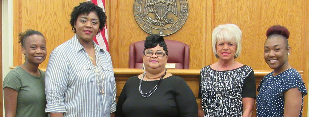 Tax Collector’s Team( left to right) Chiquita Sandifer, Melinda Terrell, April S. Holloway, Linda Turman, DeAna Rogers